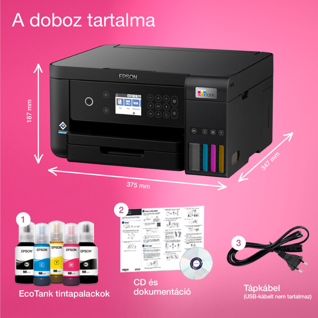 Epson EcoTank L6260 színes tintasugaras A4 MFP, duplex, LAN, WIFI - Image 4