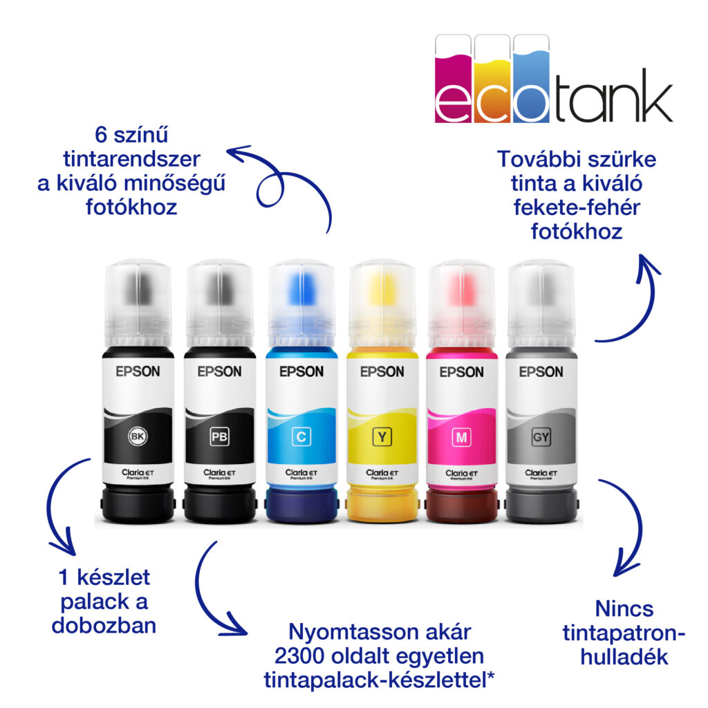 Epson EcoTank L8160 színes tintasugaras A4 fotó MFP, duplex, WIFI - Image 3