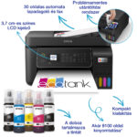 Epson Ecotank L5310 színes tintasugaras A4 4in1 MFP, ADF, WIFI, fekete - Image 2