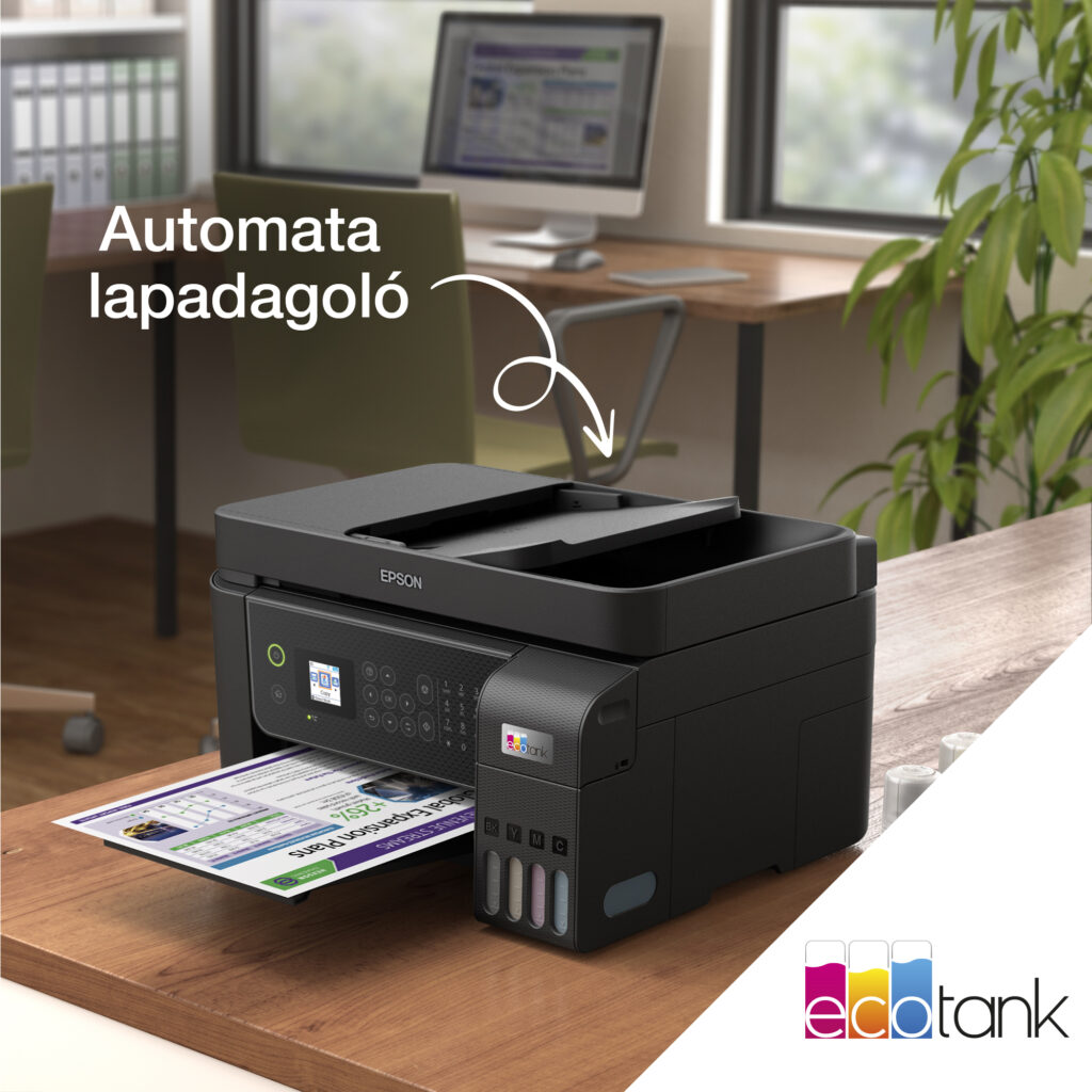 A18418-productpicture-hires-hu-HU-EcoTank_L5310_12_Lifestyle_02_2000x2000px.jpg Epson Ecotank L5310 színes tintasugaras A4 4in1 MFP, ADF, WIFI, fekete - Image 9