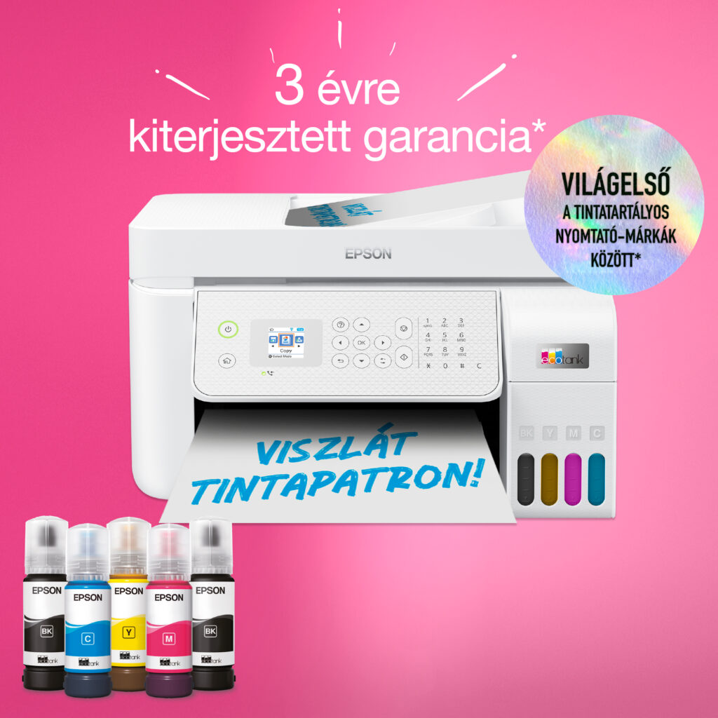 Epson Ecotank L5316 színes tintasugaras A4 4in1 MFP, ADF, WIFI, fehér - Image 7