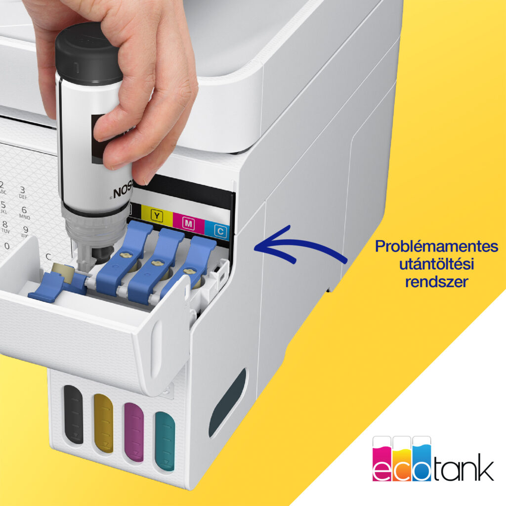Epson Ecotank L5316 színes tintasugaras A4 4in1 MFP, ADF, WIFI, fehér - Image 8