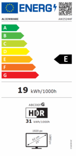 Dell Alienware AW2524HF 24.5" Gaming Monitor 2xDP, HDMI (1920x1080) - Image 2