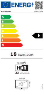Dell Alienware AW2525HM 24.5" Gaming Monitor DP, 2x HDMI (1920x1080) - Image 4
