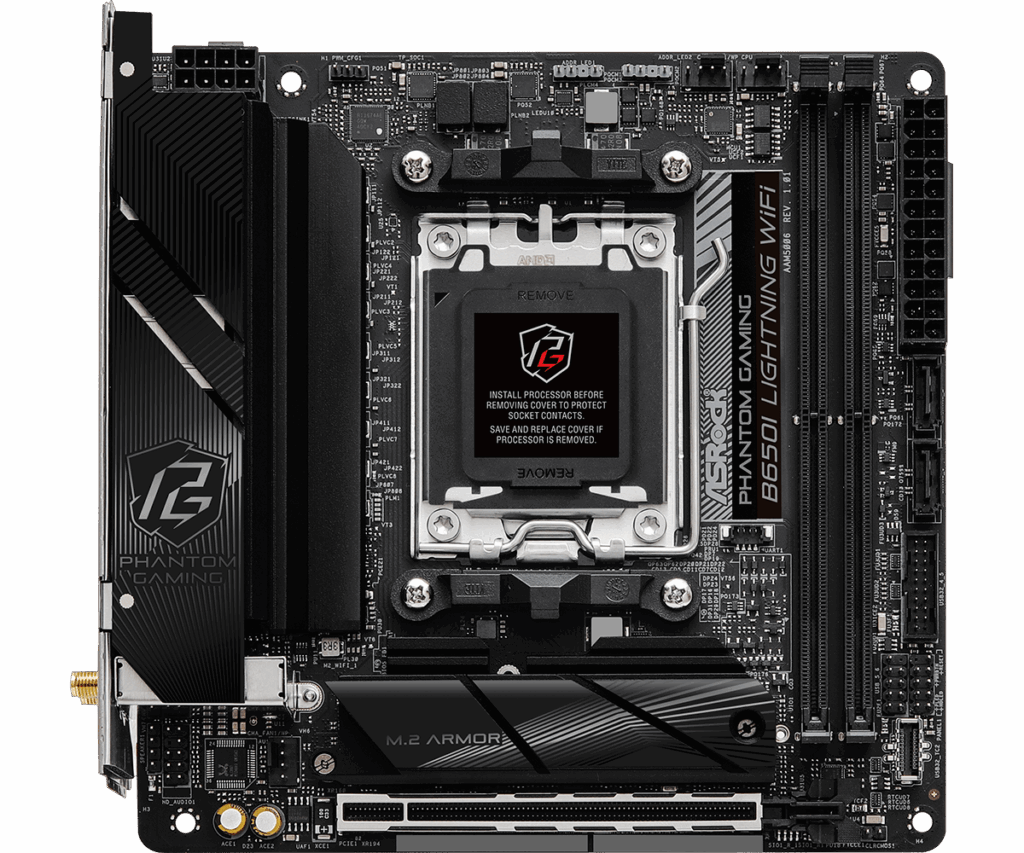ASRock sAM5 B650I LIGHTNING WIFI alaplap - Image 2