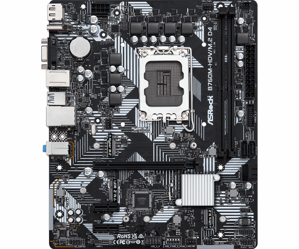 ASRock LGA1700 B760M-HDV/M.2 D4 alaplap - Image 2