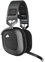 CORSAIR HS80 RGB WIRELESS Premium Gaming Headset, Carbon - Image 2