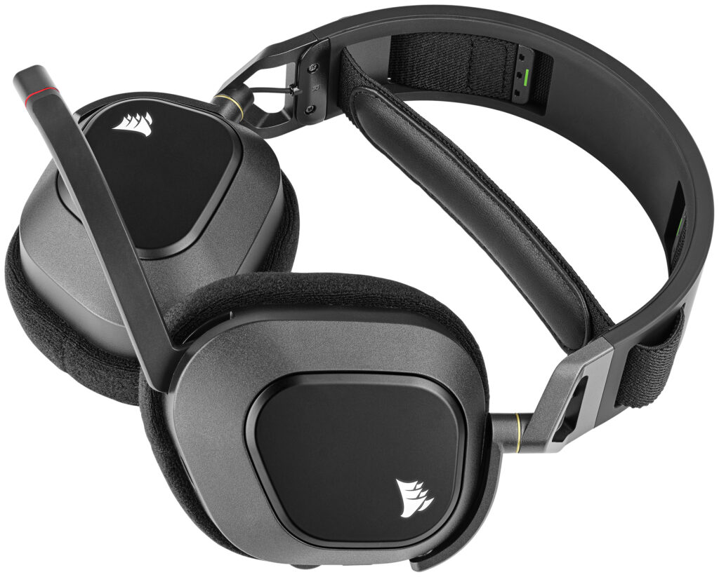CORSAIR HS80 RGB WIRELESS Premium Gaming Headset, Carbon - Image 4