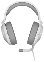 CORSAIR Vezetékes Headset, HS55 Gaming, Ultrakönnyű, Jack dugós, fehér - Image 8