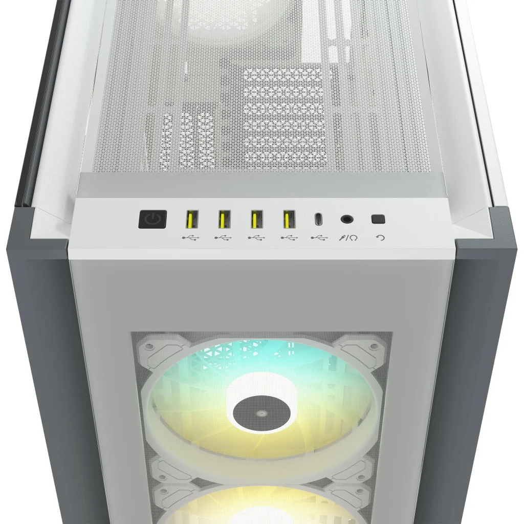 Corsair iCUE 7000X RGB TG Full-Tower E-ATX ház, fehér - Image 4