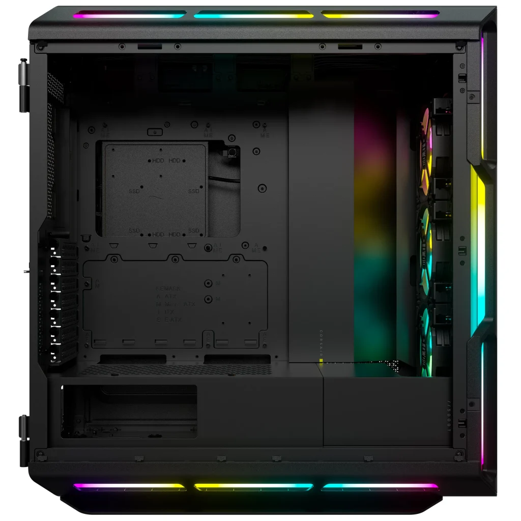 Corsair iCUE 5000T RGB TG Mid-Tower E-ATX ház, fekete - Image 4