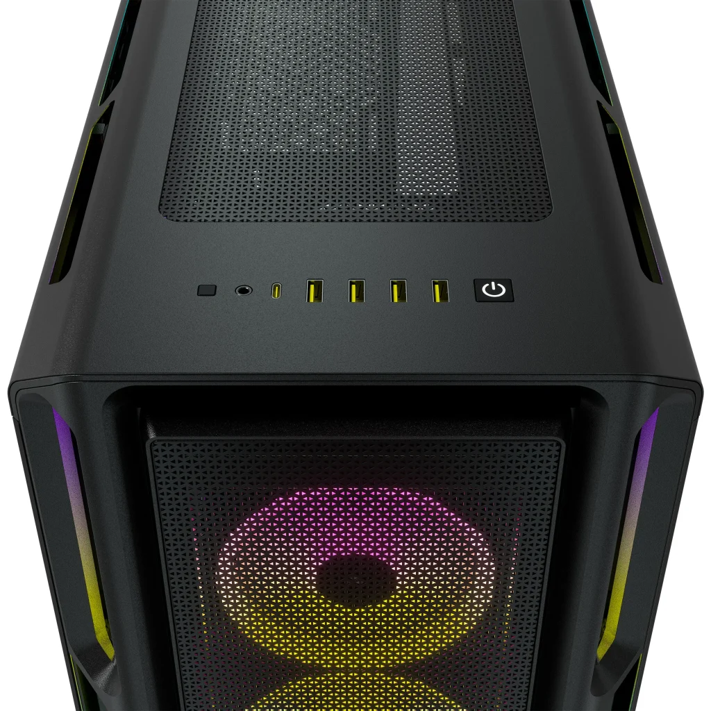 Corsair iCUE 5000T RGB TG Mid-Tower E-ATX ház, fekete - Image 5