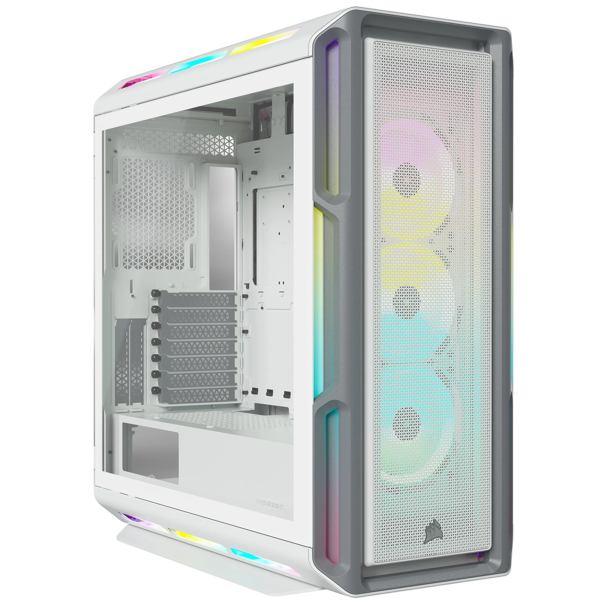 Corsair iCUE 5000T RGB TG Mid-Tower E-ATX ház, fehér
