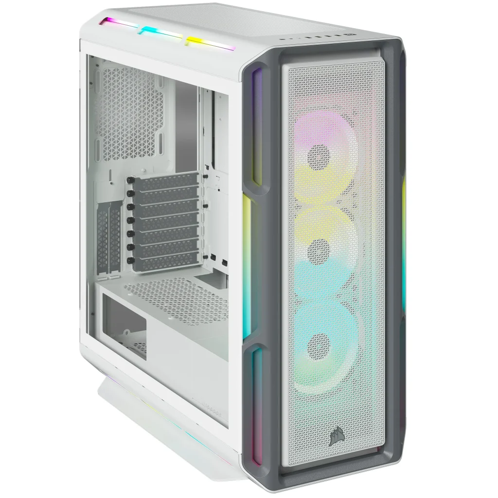 Corsair iCUE 5000T RGB TG Mid-Tower E-ATX ház, fehér - Image 4
