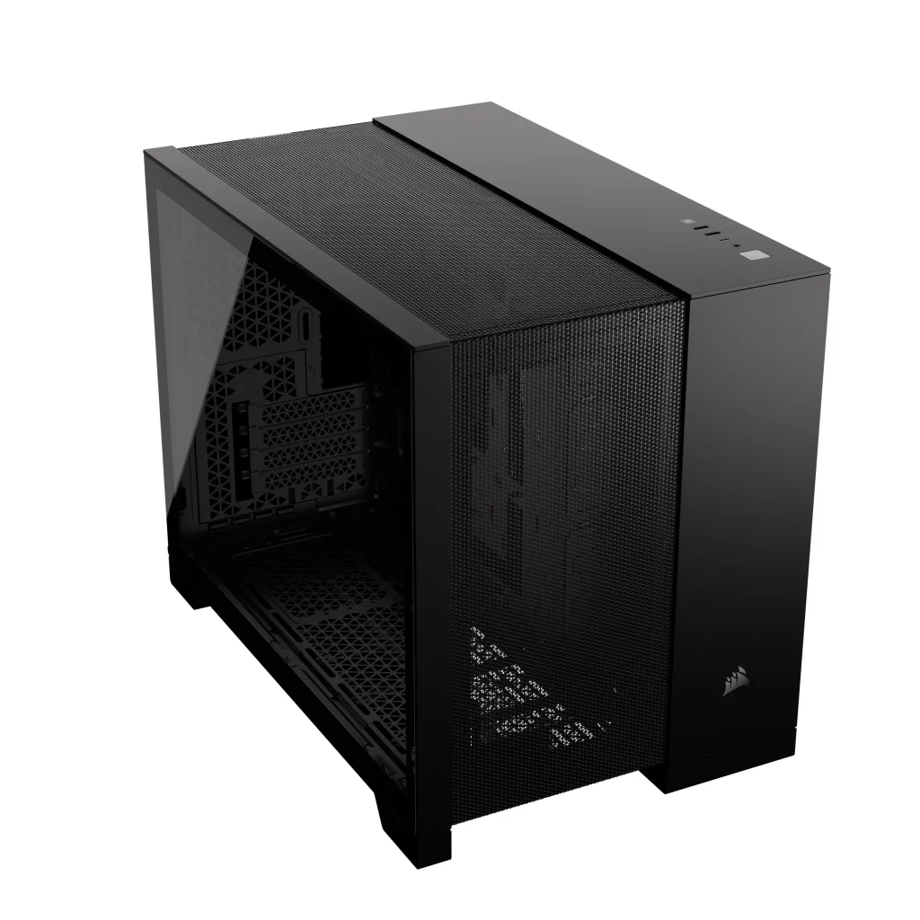CORSAIR Ház Micro-ATX 2500D AIRFLOW, Tápegység nélkül, Edzett Üveg, fekete - Image 11
