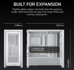CORSAIR FRAME 4000D számítógépház Mid-Tower, fehér(CC-90112901-WW) - Image 2