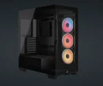 Corsair 3500X LXR iCUE LINK TG Mid-Tower ATX ház, fekete
