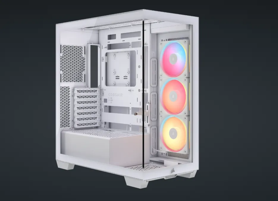 Corsair 3500X LXR iCUE LINK TG Mid-Tower ATX ház, fehér