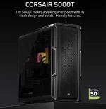 Corsair FRAME 5000D Workstation RS Mid-Tower ATX ház, fekete - Image 2