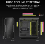 Corsair FRAME 5000D Workstation RS Mid-Tower ATX ház, fekete - Image 3