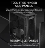 Corsair FRAME 5000D Workstation RS Mid-Tower ATX ház, fekete - Image 4