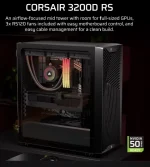 Corsair 3200D RS Mid-Tower ATX ház, fekete - Image 2