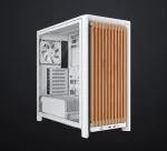 Corsair FRAME 4000D RS Wood Mid-Tower ATX ház, fehér/tölgy