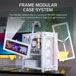 Corsair FRAME 4000D RS Wood Mid-Tower ATX ház, fehér/tölgy - Image 3