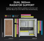 Corsair FRAME 4000D RS Wood Mid-Tower ATX ház, fehér/tölgy - Image 5
