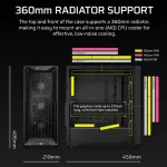 Corsair 3200D RS ARGB Mid-Tower ATX ház, fekete - Image 3