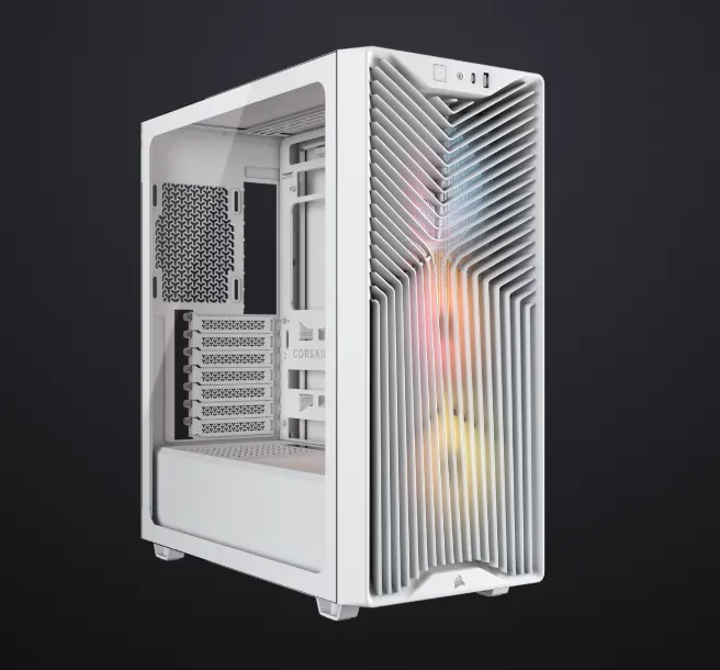 Corsair 3200D RS ARGB Mid-Tower ATX ház, fehér