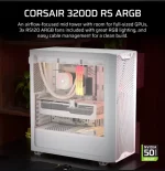 Corsair 3200D RS ARGB Mid-Tower ATX ház, fehér - Image 2