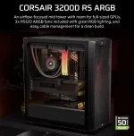 Corsair 3200D RS ARGB Mid-Tower ATX ház, füstszín - Image 2