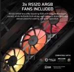 Corsair 3200D RS ARGB Mid-Tower ATX ház, füstszín - Image 4