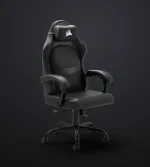 CORSAIR TC80 gamer szék , fekete műbőr/fekete szövet