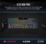 CORSAIR K70 RGB PRO Mechanical Gaming billentyűzet - Image 2