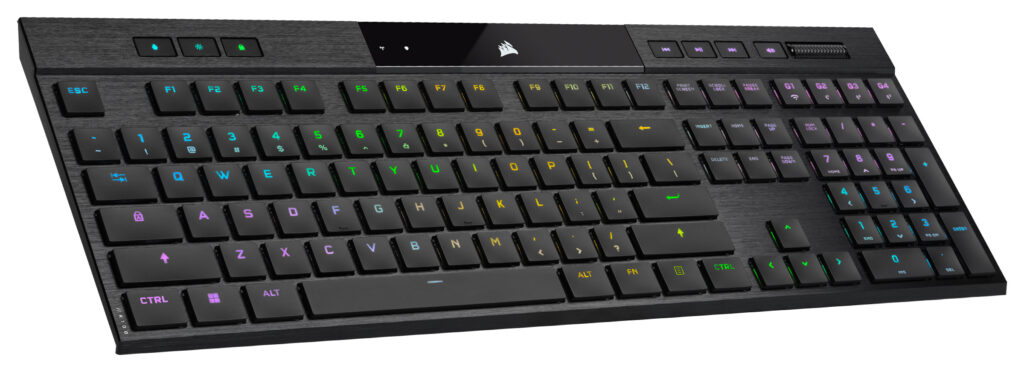 CORSAIR K100 AIR WIRELESS RGB Lapos Gamer billentyűzet CHERRY MX Ultra Low Profi - Image 4