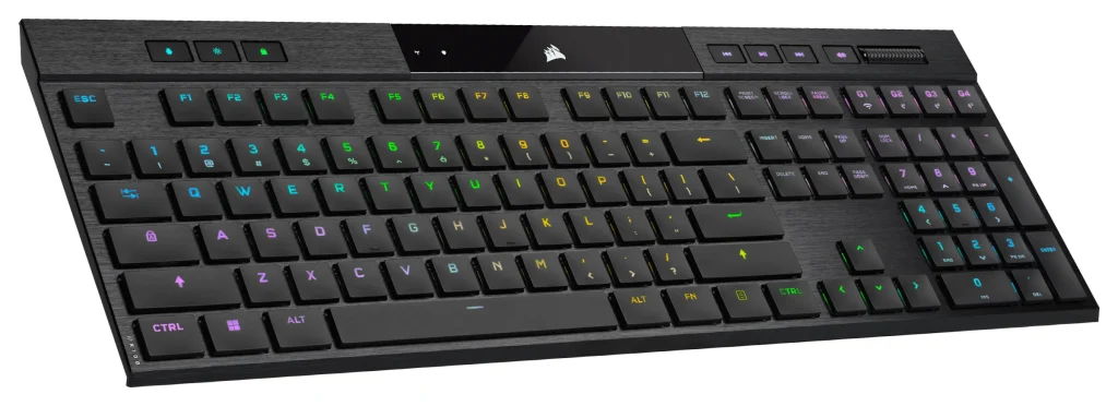 CORSAIR K100 AIR WIRELESS RGB Lapos Gamer billentyűzet CHERRY MX - Image 4