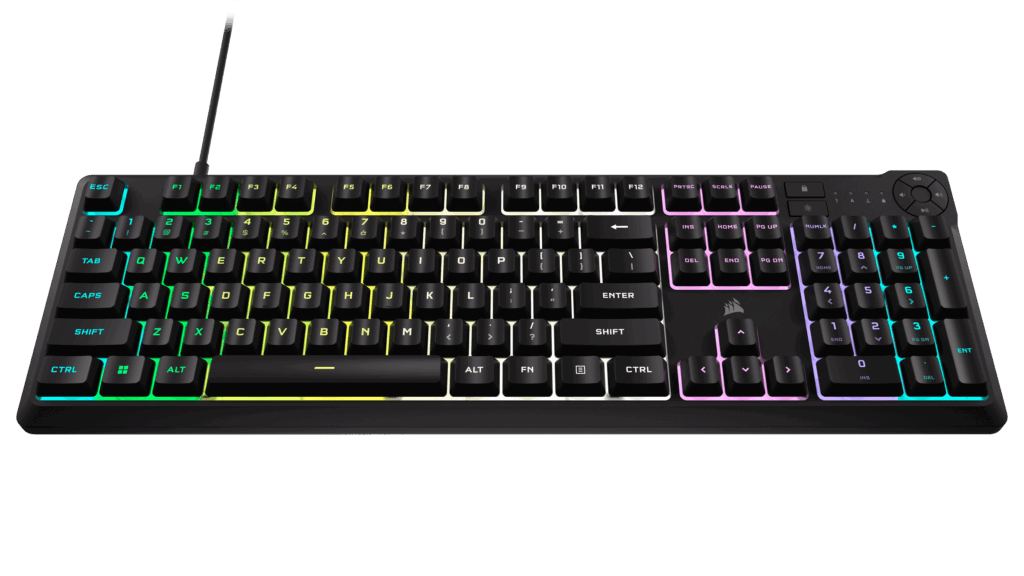 CH-9226C65-NA_1.png CORSAIR K55 CORE RGB Gamer Billentyűzet, fekete - Image 5