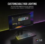 CORSAIR K55 CORE RGB Gamer Billentyűzet, szürke - Image 4