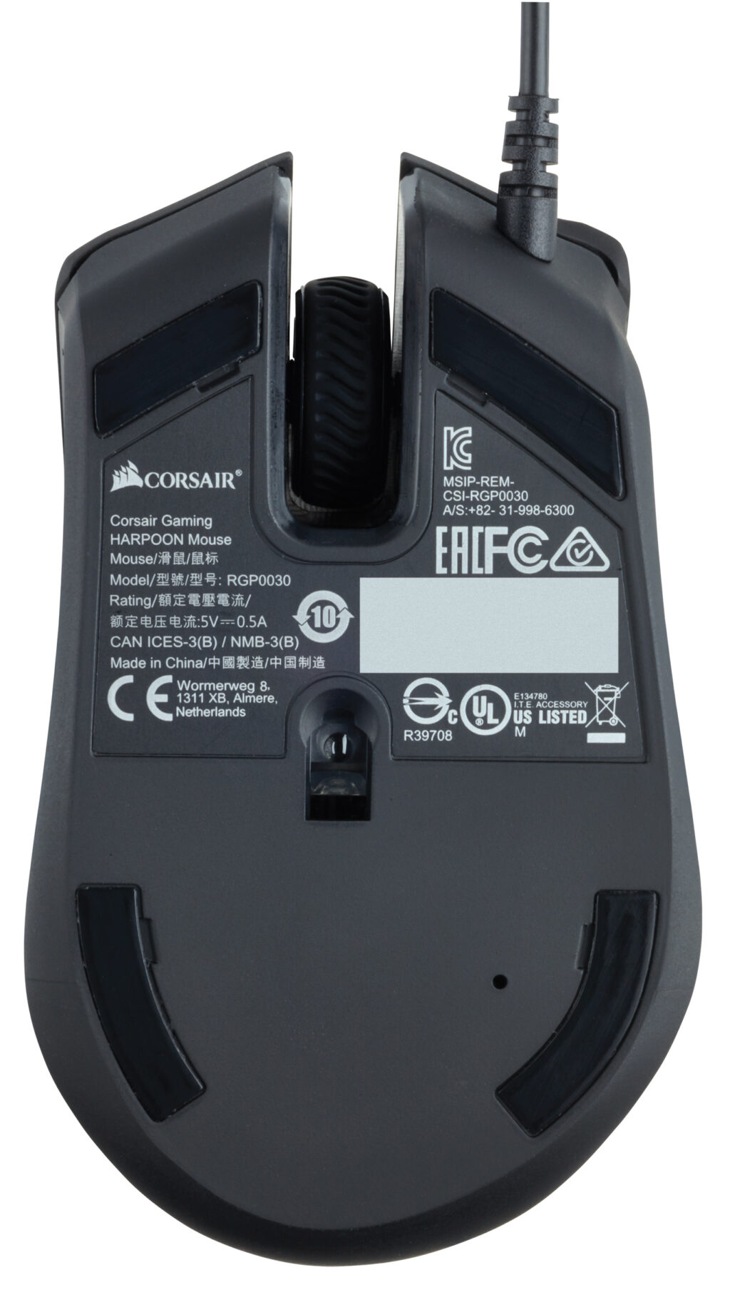 CORSAIR Vezetékes Egér Gaming, HARPOON RGB PRO FPS/MOBA, 6 programozható gomb, RGB Világítás, 12000dpi, fekete - Image 7