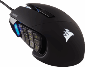CORSAIR SCIMITAR RGB ELITE Optical MOBA/MMO Gamer egér