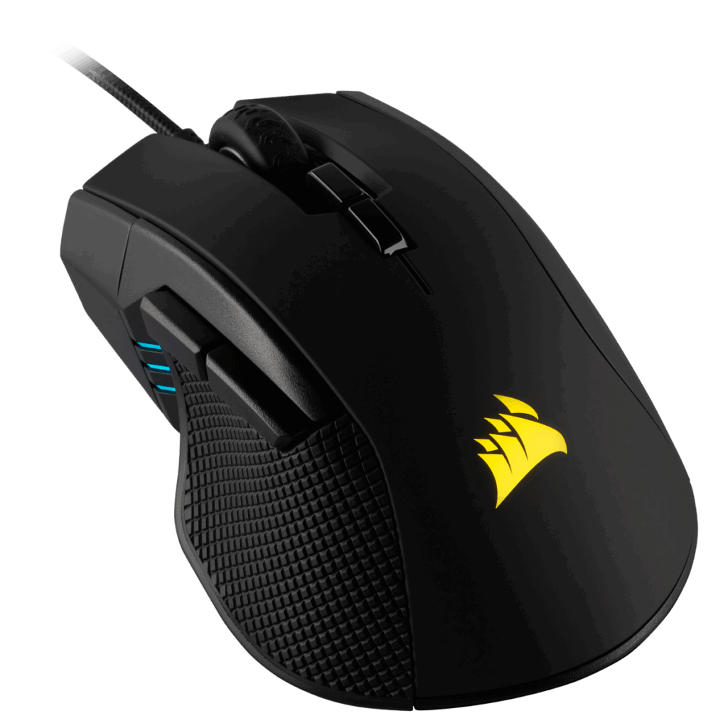 CORSAIR Vezetékes Egér Gaming, IRONCLAW RGB FPS/MOBA, 7 programozható gomb, RGB Világítás, 18000dpi, fekete - Image 4