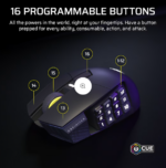 CORSAIR SCIMITAR ELITE WIRELESS SE Gaming Mouse, Wireless, Gun metal, 33000 DPI, - Image 3