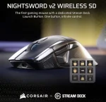 CORSAIR NIGHTSWORD v2 WIRELESS Gaming Mouse, Optical, Black, (CH-931E010-WW) - Image 2
