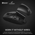 CORSAIR Vezeték Nélküli Egér Gaming, M55 Lightwight, 6 programozható gomb, Ultra-könnyű, 16000dpi, fekete - Image 8
