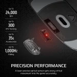 CORSAIR Vezeték Nélküli Egér Gaming, M55 Lightwight, 6 programozható gomb, Ultra-könnyű, 16000dpi, fekete - Image 10