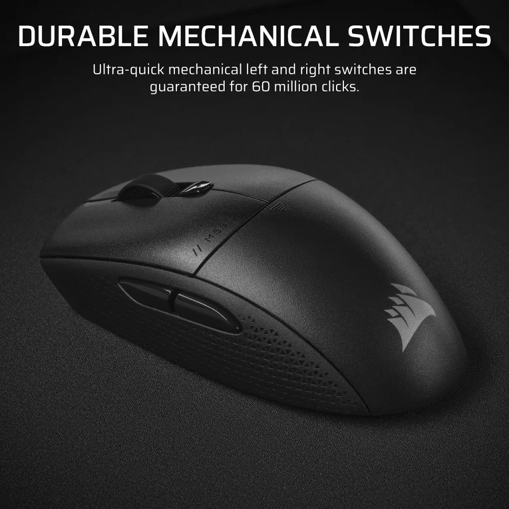 CORSAIR Vezeték Nélküli Egér Gaming, M55 Lightwight, 6 programozható gomb, Ultra-könnyű, 16000dpi, fekete - Image 9
