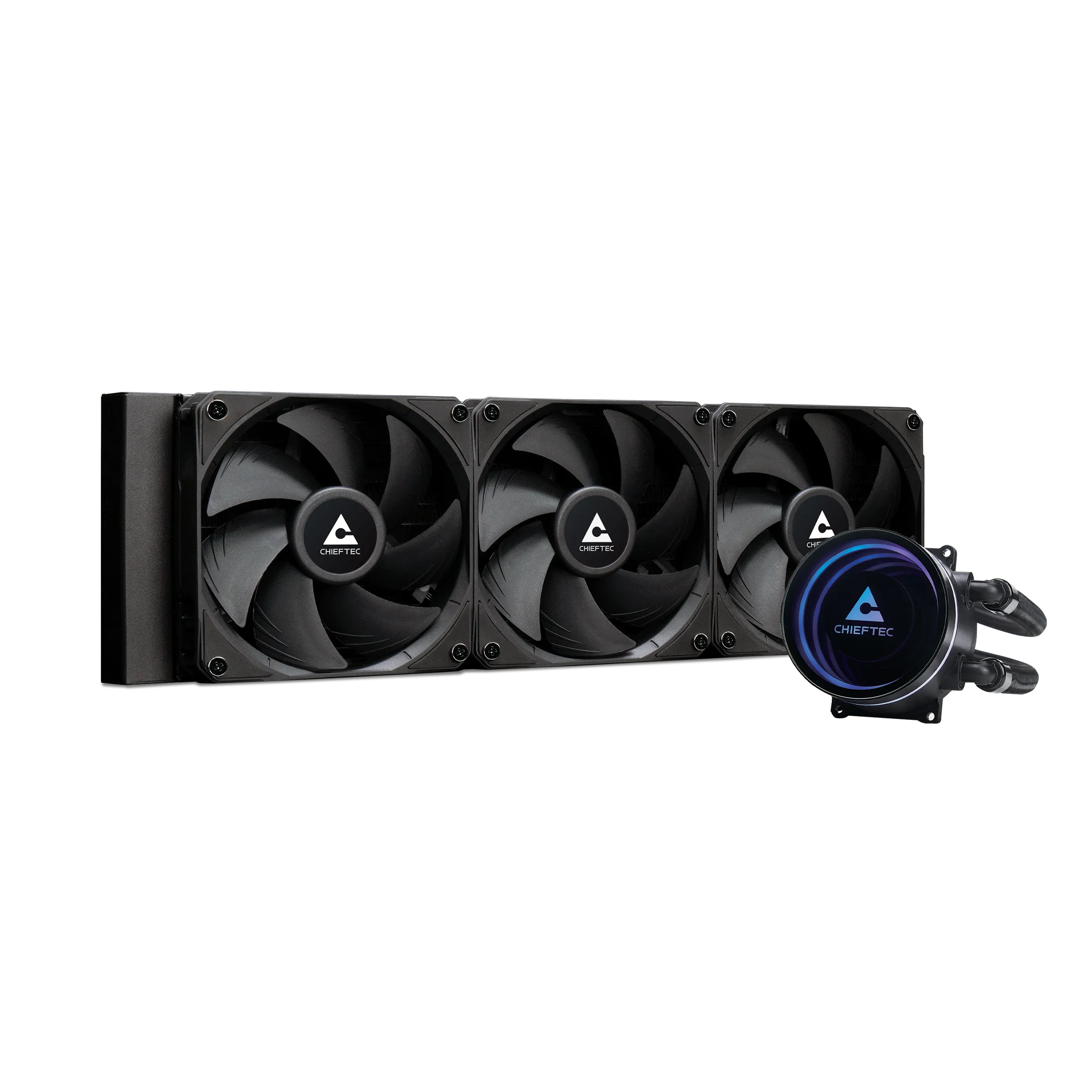 CLC-360-BLK_o-product_pic1241219132923_8223 Chieftec Iceberg 360 DARK AiO CPU vízhűtő, fekete (CLC-360-BLK) - Image 1