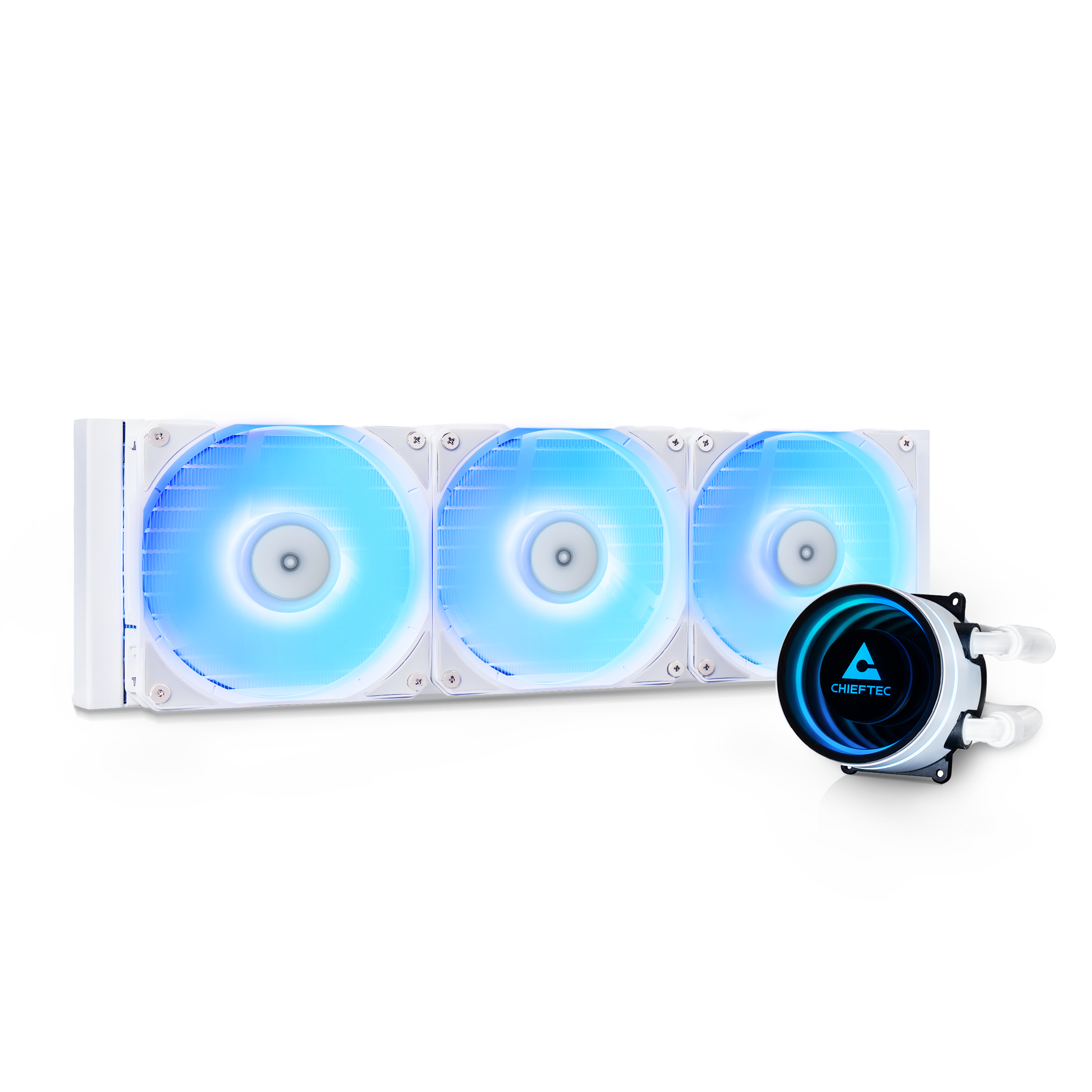 Chieftec Iceberg 360 RGB CLC-360-RGB-W – 360 mm-es AiO CPU Vízhűtő, fehér